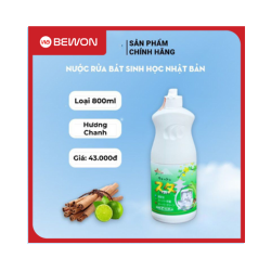 NƯỚC RỬA CHÉN HOSHI 800ML - HƯƠNG CHANH